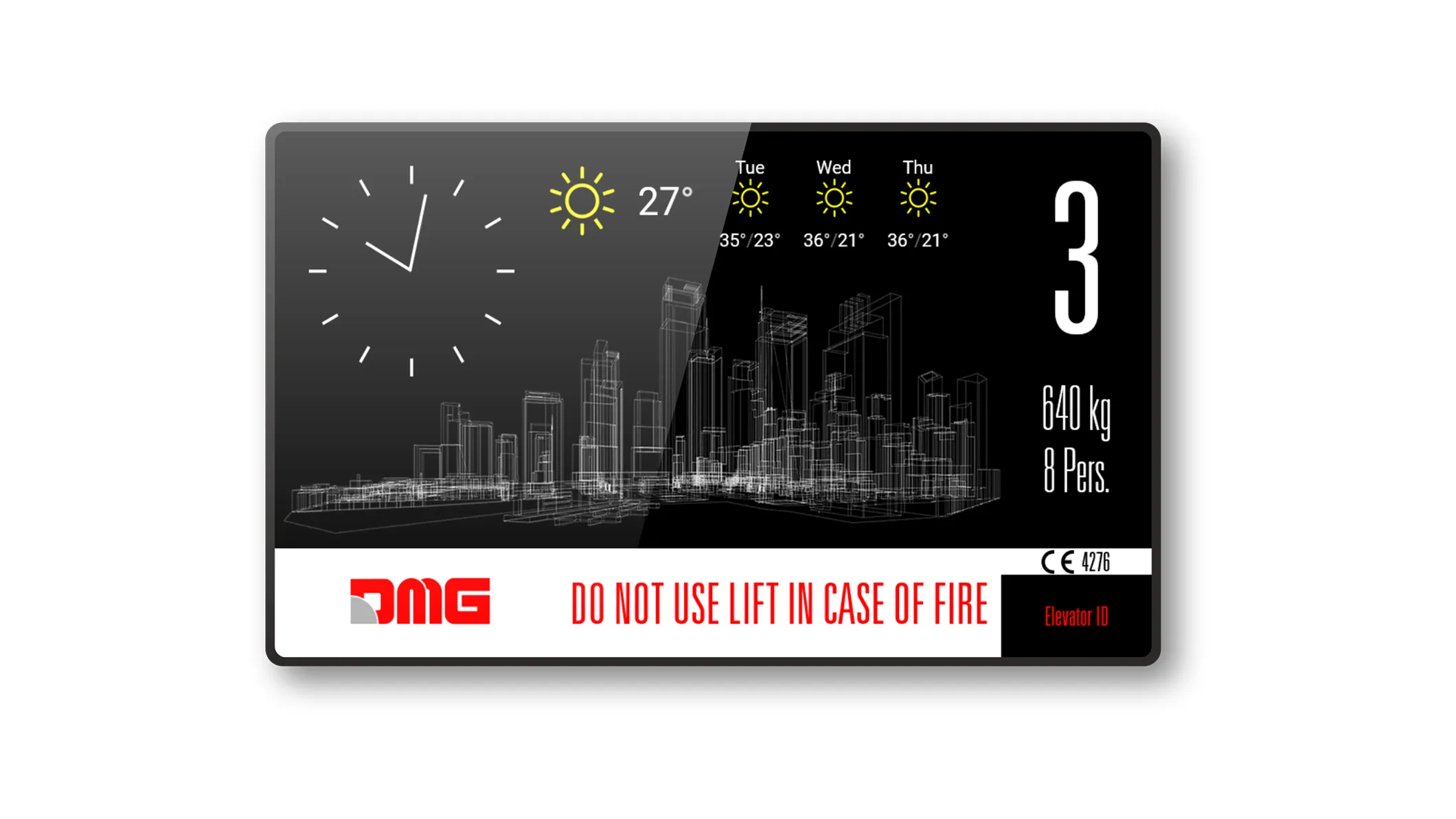 Matisse M1, DMG elevator fixture